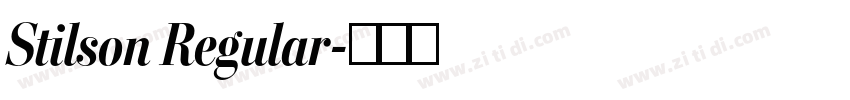 Stilson Regular字体转换 Stilson Regular字体转换